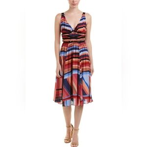 NWT Catherine Malandrino Modern Dance Women's Multicolored Dress Size 14